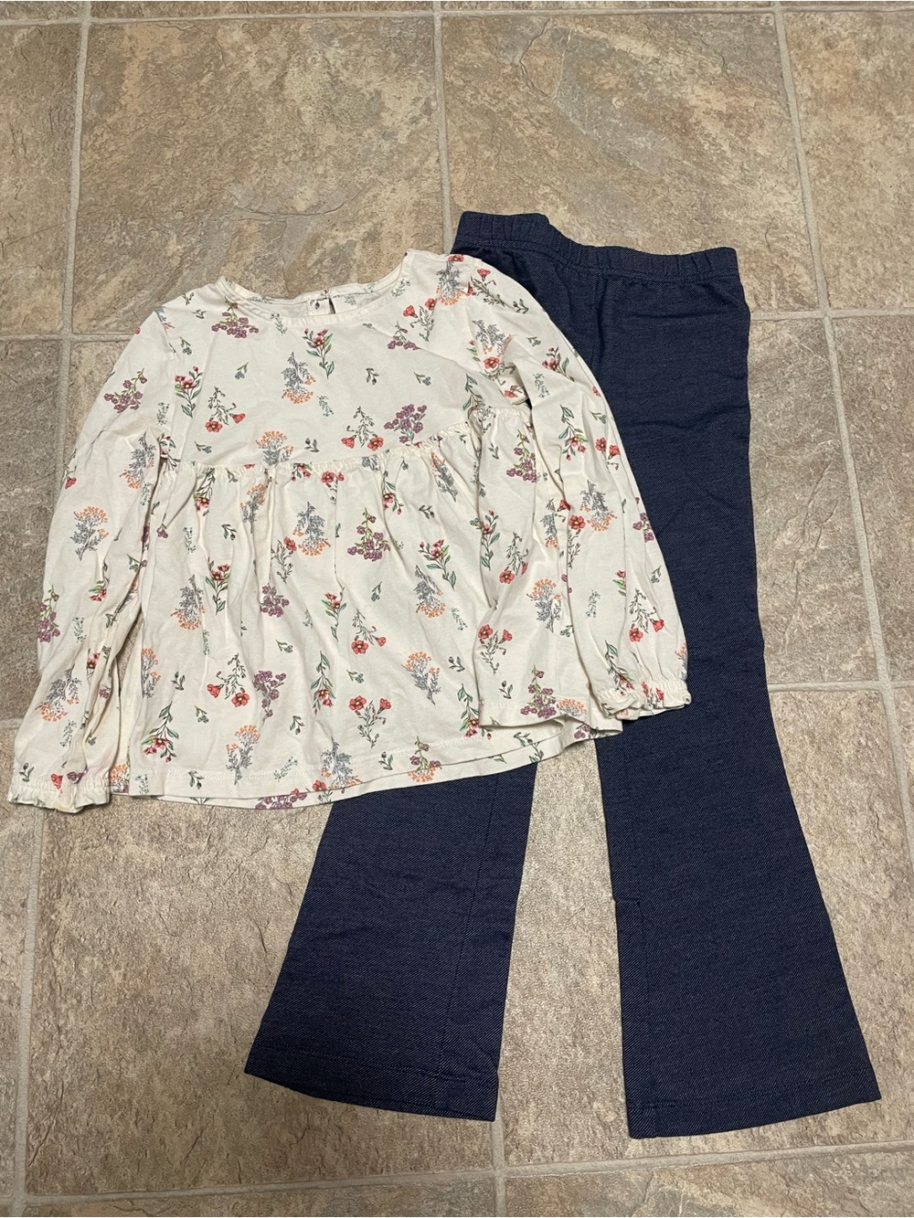 Carters Floral Top Outfit